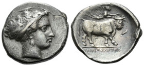 Campania , Neapolis Didrachm circa 395-385 - From the Collection of Jacqueline Morineau Humphris.
