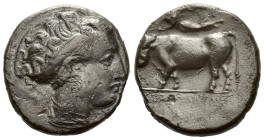 Campania , Neapolis Didrachm circa 395-385