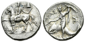 Calabria, Tarentum Nomos, magistrate Xenokrates circa 240-228 - Ex Bruun Rasmussen 881, 2018, 267 and NAC 150, 2024, 515 sales. From a Scandinavian pr...