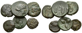 Lucania, Metapontum Large lot of 6 Bronzes circa III century