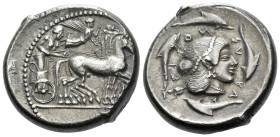 Sicily, Syracuse Tetradrachm circa 475-470 - From the Collection of Jacqueline Morineau Humphris.