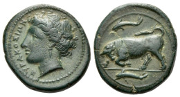 Sicily, Syracuse Bronze circa 317-289 - From the Collection of Jacqueline Morineau Humphris.