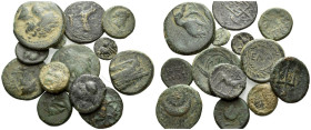 Thrace, Various mints Lot of 13 Bronzes IV-II
