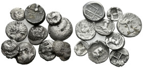 Thrace, Various mints Lot of 10 fractions IV-II cent.