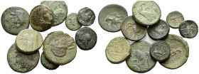 Thrace, Various mints Lot of 10 Bronzes IV-II cent.