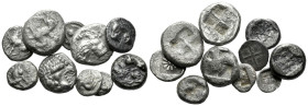 Thrace, Various mints Lot of 10 fractions IV-II cent.