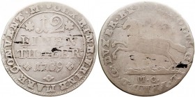 ALEMANIA. CARLOS I. 1/12 Thaler. AR. 1789. Brunswick-Wolfenbόttel (Duchy) KM.1000. BC-/BC+.