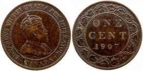 CANADÁ. EDUARDO VII. Cent. AE. 1907. KM.8. MBC.