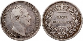 GRAN BRETAÑA. GUILLERMO IV. Shilling. AR. 1837. KM.713. MBC.