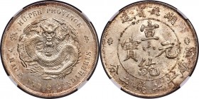 Hupeh. Hsüan-t'ung Dollar ND (1909-1911) MS61 NGC, Ching mint, KM-Y131, L&M-187. Wholly praiseworthy for the grade, the handling seemingly light and c...