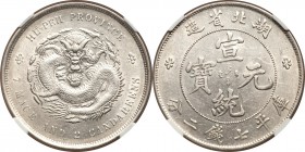 Hupeh. Hsüan-t'ung Dollar ND (1909-1911) AU55 NGC, Ching mint, KM-Y131, L&M-187. Lustrous and exhibiting engaging surfaces, lightly stippled with area...
