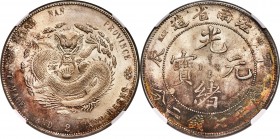 Kiangnan. Kuang-hsü Dollar CD 1904 MS63 NGC, KM-Y145a.14, L&M-257, Kann-100. Variety with HAH and CH on the reverse, and a dot to the left of the 7 in...