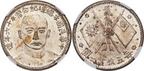 Republic Sun Yat-sen 20 Cents (2 Chiao) Year 16 (1927) MS62 NGC, KM-Y340, L&M-847. Satiny and white, a few touches of variegated almond tone adding a ...