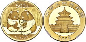 People's Republic gold Panda 500 Yuan (1 oz) 2009 MS69 NGC, KM1872, PAN-498A. Graced with a deep cameo contrast and flawless features.

HID09801242017