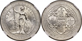 George V Trade Dollar 1934-B MS64 NGC, Bombay mint, KM-T5. A significantly better date in the series, this example possesses the eye appeal to match i...