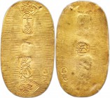 Kyoho gold Koban (Ryo) ND (1714-1736) UNC Details (Damage) PCGS,  Edo mint, KM-FR12, JNDA 09-17, Hartill-8.20 (ER). 39x69mm. 17.73gm. Without era desi...