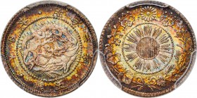 Meiji 5 Sen Year 3 (1870) MS67 PCGS, KM-Y1, JNDA 01-33. Shallow scales variety. A piece that appears lacking in utterly little from all angles, a rich...