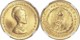 Rama IX 3-Piece Lot of Certified gold "Queen Sirikit's Birthday" Baht BE 2511 (1968) MS66 NGC, 1) 150 Baht, KM-Y88 2) 300 Baht, KM-Y89 3) 600 Baht , K...