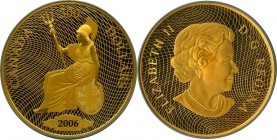 Elizabeth II gold Proof "The 1900 Shinplaster - Vignette of Britannia" 300 Dollars 2006 PR70 Ultra Cameo NGC, Royal Canadian mint, KM595. AGW 1.1252 o...
