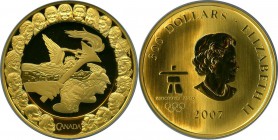 Elizabeth II gold Proof "Vancouver Olympics - Ideals" 300 Dollars 2007 PR69 Ultra Cameo NGC, KM752. AGW 1.1246 oz.

HID09801242017