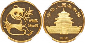 People's Republic gold Panda 1/4 Ounce Medal 1982 MS69 NGC, KM-XMB9.

HID09801242017