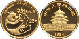People's Republic gold Panda 25 Yuan (1/4 oz) 1984 MS67 NGC, KM89, PAN-15A.

HID09801242017