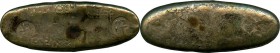 Tempo silver Chogin ND (1837-1858) Good VF,  JNDA 09-68, Hartill-9.50. 31x87mm. 143.28gm. 6 stamps on body. A rather nice specimen of this usually qui...