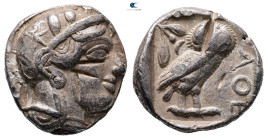 Attica. Athens circa 454-404 BC. Tetradrachm AR