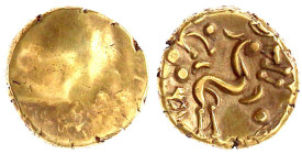 Gallien
Ambiani
Stater, 1. Jh. v. Chr. Buckel/Pferd n.r. 6,19 g. sehr schön/vorzüglich De la Tour 8719.