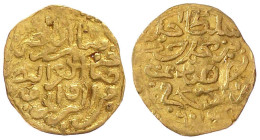Ägypten
Murad, 1574-1595 (AH 982-1003)
Altin AH 982 = 1574 Misr. 3,34 g. sehr schön, gewellt Artuk 1624.