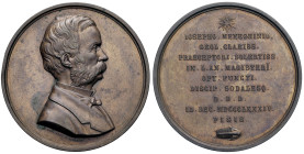 PISA. Giuseppe Meneghinio, geologo e naturalista. (1811-1889). Medaglia 1884. Opus: L. Gori. BR (g 58,69 - Ø 47,00 mm).

qFDC

Diritti d'Asta: 18%...