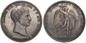 Medaglia 1809. Battaglia di Wagram, Milano. Opus: Manfredini. AG (g 44,08 - Ø 42,37 mm). Julius 2111; Bramsen 862. R

SPL

Diritti d'Asta: 18%