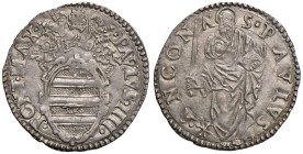 ANCONA. Paolo IV (1555-1559). Giulio. AG (g 3,15). Munt.40; MIR 1034/4.

SPL

Diritti d'Asta: 18%