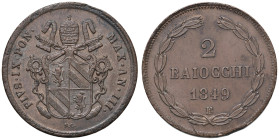 BOLOGNA. Pio IX (1846-1870). 2 Baiocchi 1849 a.III. CU (g 18,99). Gig.192. R 

SPL+

Diritti d'Asta: 18%