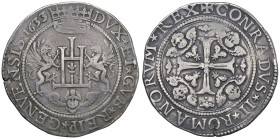 GENOVA. Dogi biennali, II fase (1528-1797). 2 Scudi 1633. AG (g 75,76). Lunardi 235; MIR 215/13. RR

qBB

Diritti d'Asta: 18%