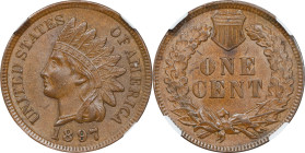 1897 Indian Cent. MS-63 BN (NGC).

PCGS# 2196. NGC ID: 228S.