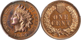 1904 Indian Cent. Proof-64 RB (PCGS).

PCGS# 2400. NGC ID: 22AT.