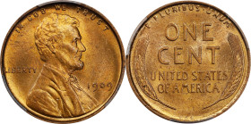 1909 Lincoln Cent. V.D.B. MS-65 RD (PCGS).

PCGS# 2425. NGC ID: 22AZ.