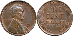 1917-S Lincoln Cent. MS-62 BN (PCGS).

PCGS# 2501. NGC ID: 22BU.