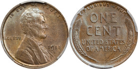 1918-S Lincoln Cent. MS-64 BN (PCGS).

PCGS# 2510. NGC ID: 22BX.