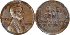 1955 Lincoln Cent. FS-101. Doubled Die Obverse. AU Details--Cleaning (PCGS).

PCGS# 2825. NGC ID: 22FG.