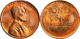 1955-S Lincoln Cent. MS-67 RD (PCGS).

PCGS# 2833. NGC ID: 22FJ.