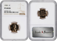 Lot of (2) Proof 1958 Lincoln Cents. (NGC).

Included are: Proof-69 RD; and Proof-68 RD.

PCGS# 3383. NGC ID: 22LJ.