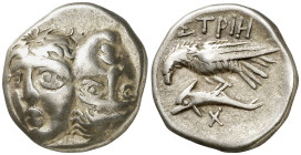 (420-340 a.C.). Tracia. Istros. Dracma. (S. 1669 var) (CNG. III, 1800). 4,88 g. MBC.