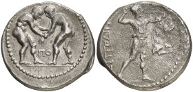 (s. III a.C.). Panfilia. Aspendos. Estátera. (S. 5400 var) (BMC. XIX, 68 var). 9,81 g. MBC+/MBC-.