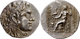Imperio Macedonio. (125-100 a.C.). A nombre de Alejandro Magno. Tracia. Mesembria. Tetradracma. (S. falta) (CNG. III, 1569). Bella. 16,01 g. EBC.