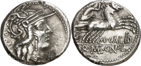 (hacia 117-116 a.C.). Gens Calidia. Denario. (Bab. 1) (Craw. 284/1a). 3,96 g. MBC+.