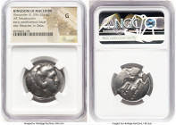 MACEDONIAN KINGDOM. Alexander III the Great (336-323 BC). AR tetradrachm (25mm, 1h). NGC Good. Posthumous issue, Babylon, ca. 311-305 BC. Head of Hera...