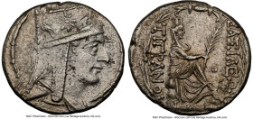 ARMENIAN KINGDOM. Tigranes II the Great (95-56 BC). AR tetradrachm (26mm, 15.68 gm, 11h). NGC Choice XF 5/5 - 2/5. Tigranocerta, ca. 80-68 BC. Diademe...
