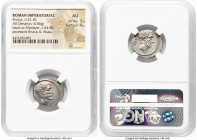 Q. Servilius Caepio (M. Junius) Brutus, as Moneyer (ca. 54 BC). AR denarius (19mm, 4.06 gm, 7h). NGC AU 3/5 - 4/5. Rome. BRVTVS, bare head of L. Juniu...